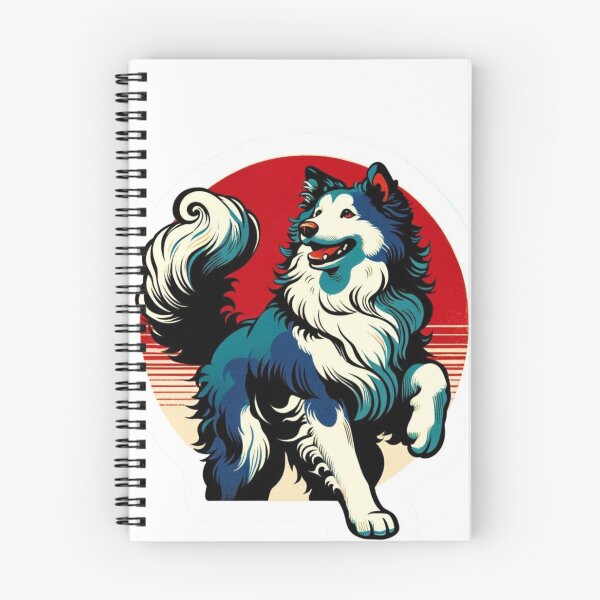 Item preview, Dog Sticker, Traditional Japanese-Inspired Husky Dog Sticker - Perfect for Laptops, Water Bottles, and Custom Gifts - Vibrant, Durable, Weather-Resistant Decals designed and sold by AlphaPODMonkey.