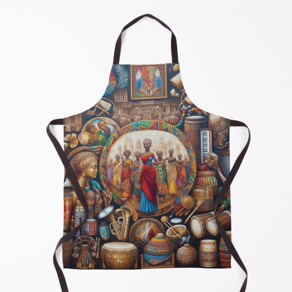 Item preview, Painting showcases various aspects of African culture designed and sold by TheHelpingCat.