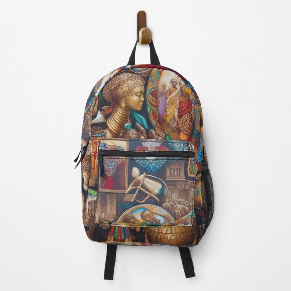 Item preview, Painting showcases various aspects of African culture designed and sold by TheHelpingCat.
