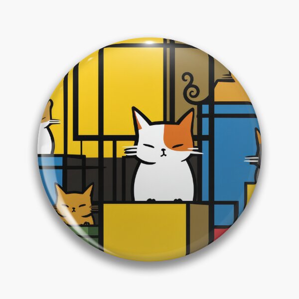 Item preview, Colorful Cat Abstract designed and sold by Piotrek0001.