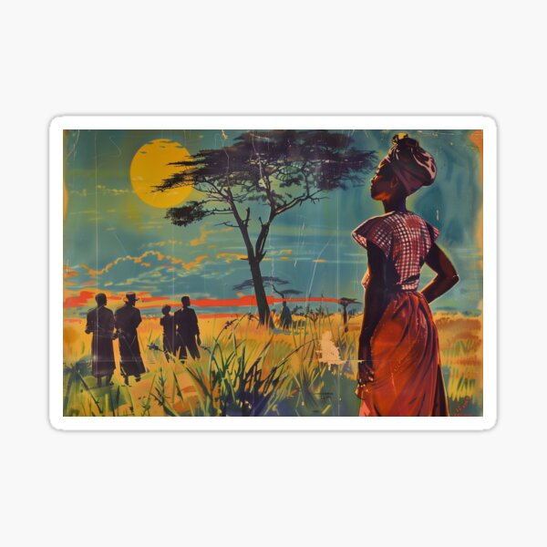 Aperçu de l'œuvre carte postale vintage du Kenya créée et vendue par PricklyPeanut.