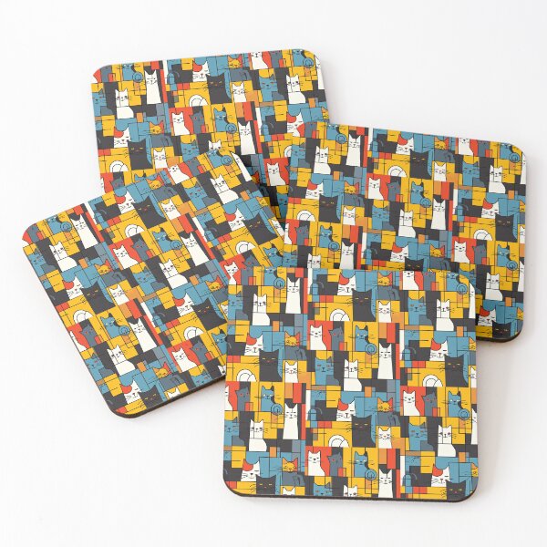 Item preview, Colorful Cat Abstract designed and sold by Piotrek0001.