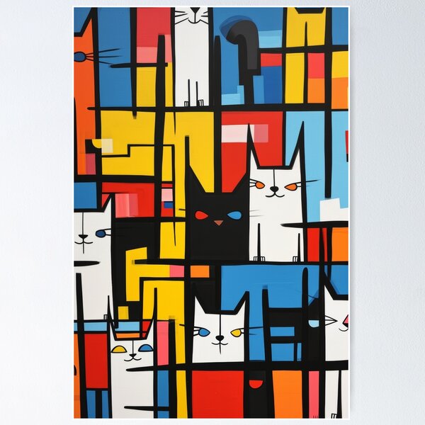 Item preview, Colorful Cat Abstract designed and sold by Piotrek0001.