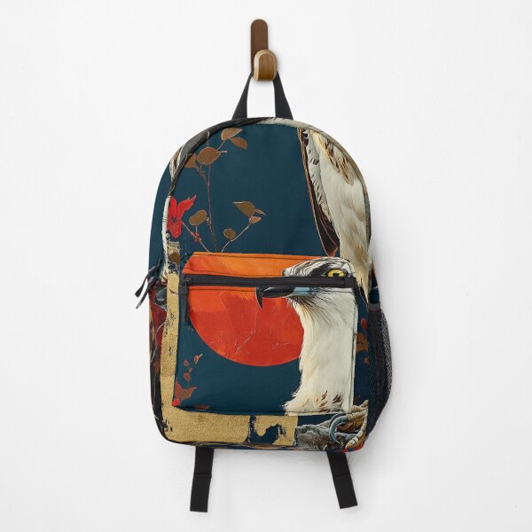 Item preview, Osprey standing in turquoise water with a red sun designed and sold by Rockwpapart.