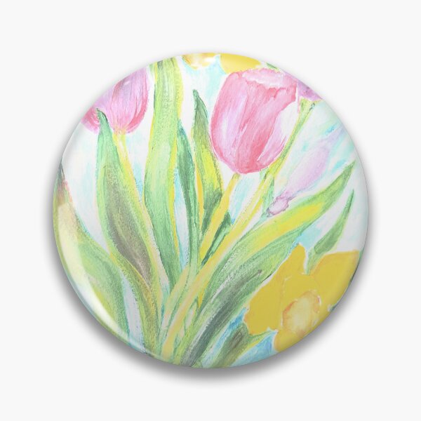 Item preview, tulips and daffodils designed and sold by Roselyn Snead.