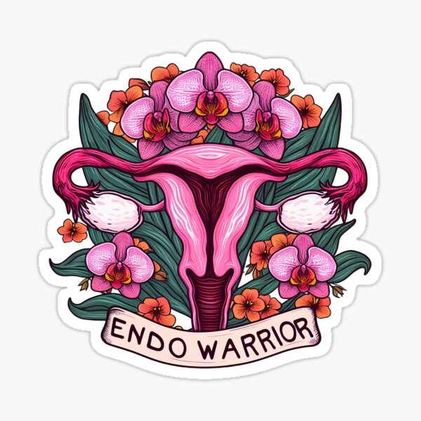 Item preview, ENDO WARRIOR Endometriosis Awareness Month with orchids designed and sold by thewitchisback.