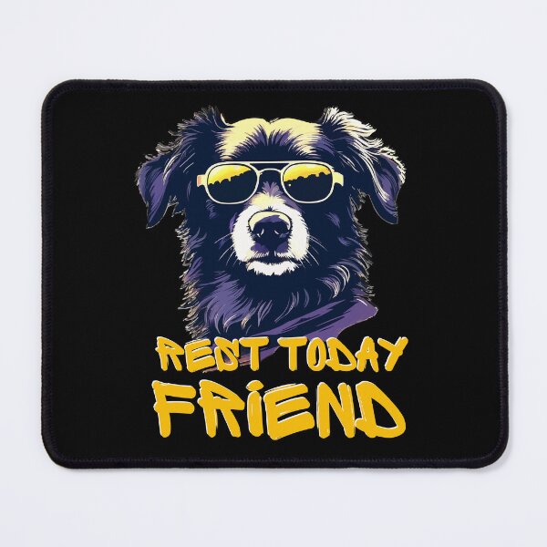 Item preview, Portrait of a Black Dog in Sunglasses designed and sold by VikArtStudio.