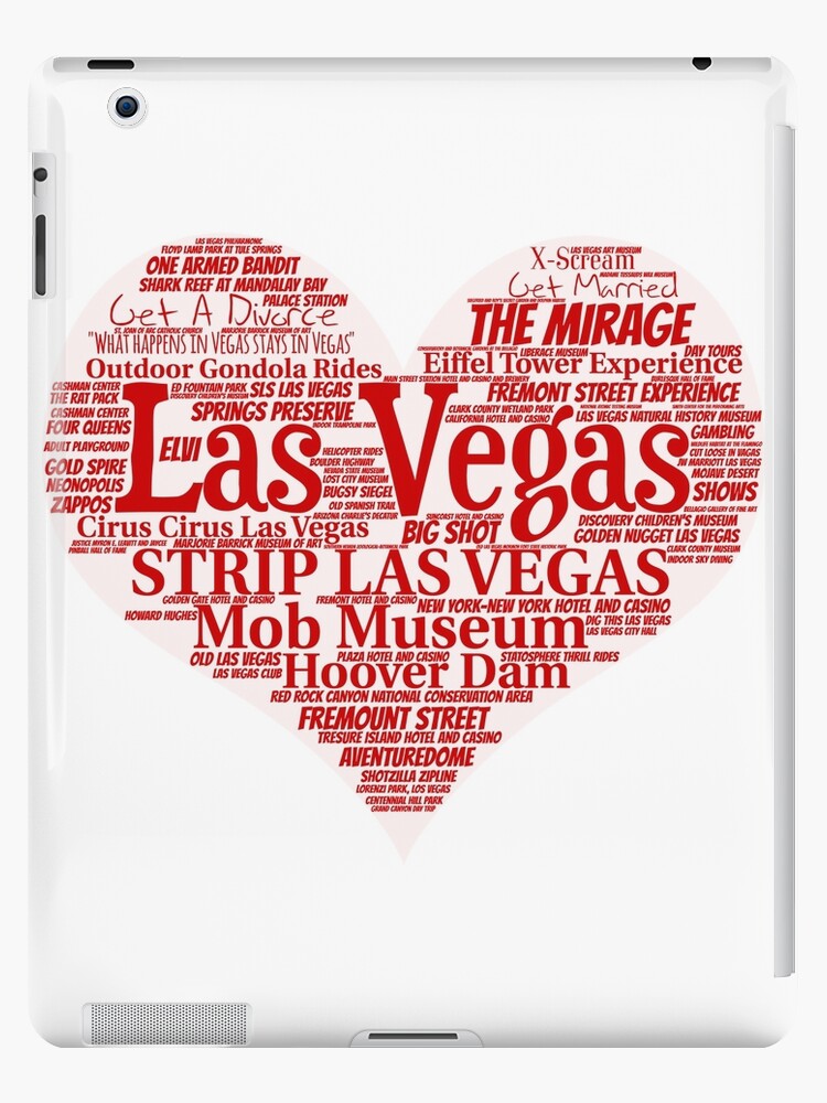 Heart of Las Heart Word Cloud Products" iPad & Skin for Sale by Mel747 | Redbubble
