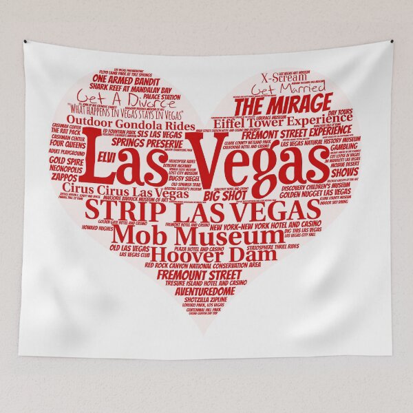 Item preview, Heart of Las Vegas Heart Word Cloud Products designed and sold by Mel747.