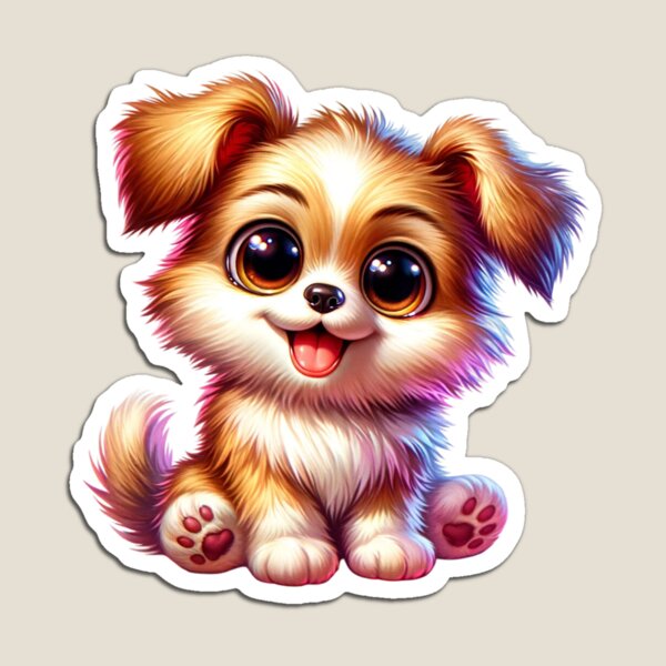 Aperçu de l'œuvre Autocollant pour chien, adorables autocollants pour chiots de dessin animé pour les amoureux des chiens – Décorez les ordinateurs portables, les téléphones et les ordinateurs portables avec de jolis autocollants canins ! créée et vendue par AlphaPODMonkey.