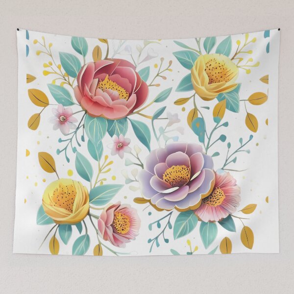 Item preview, pretty vector seamless flower patternpink designed and sold by brokenpones.