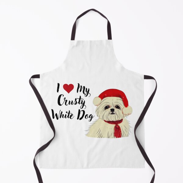 Item preview, Cute Little Crusty White Dog with Fluffy Curly Haired Christmas designed and sold by FociCreate.