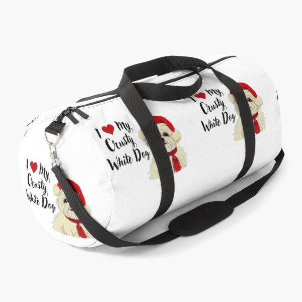 Item preview, Cute Little Crusty White Dog with Fluffy Curly Haired Christmas designed and sold by FociCreate.