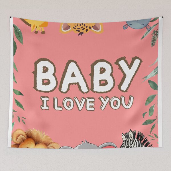 Item preview, "Baby! I love You"  T-shrit, Baby t-shirt,cute wild animal print shirt designed and sold by MissCirce1993.