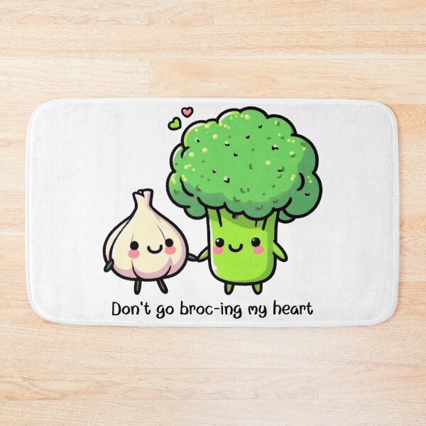 Item preview, Don't go broc-ing my heart designed and sold by MadebyTommy.