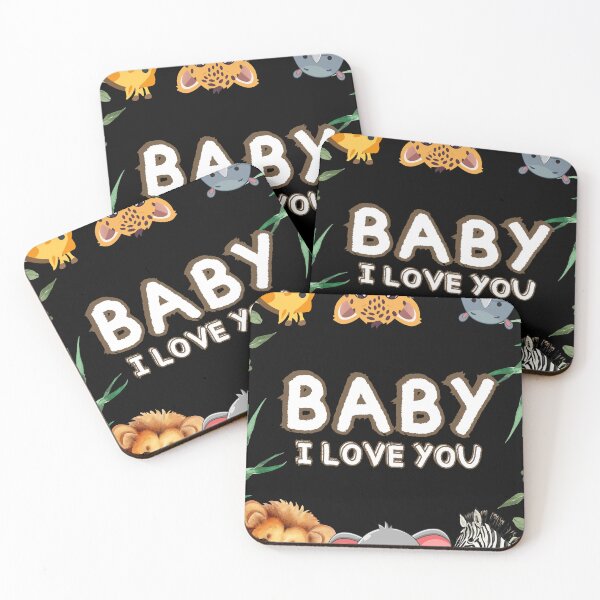 Item preview, "Baby! I love You" Baby t-shirt,cute wild animal print shirt designed and sold by MissCirce1993.