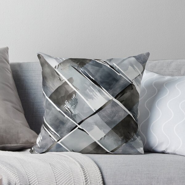 Item preview, Watercolor Diagonal Black and White Buffalo Check designed and sold by Tamas Das.