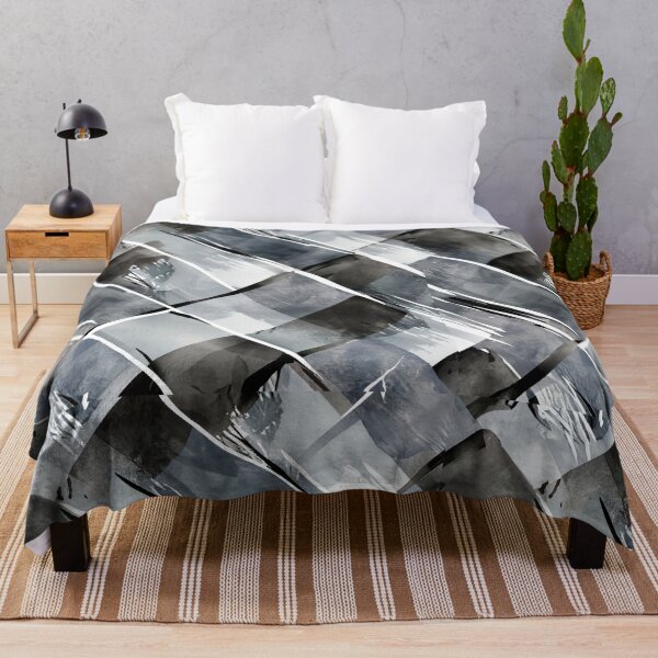 Item preview, Watercolor Diagonal Black and White Buffalo Check designed and sold by Tamas Das.
