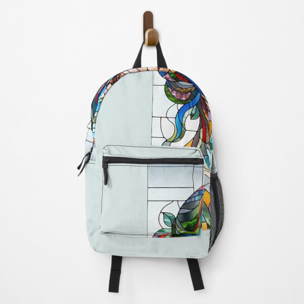 Item preview, Portrait of a woman depicted in the style of a stained glass window, with colorful glass pieces and lead reinforcements designed and sold by AndreaMart.