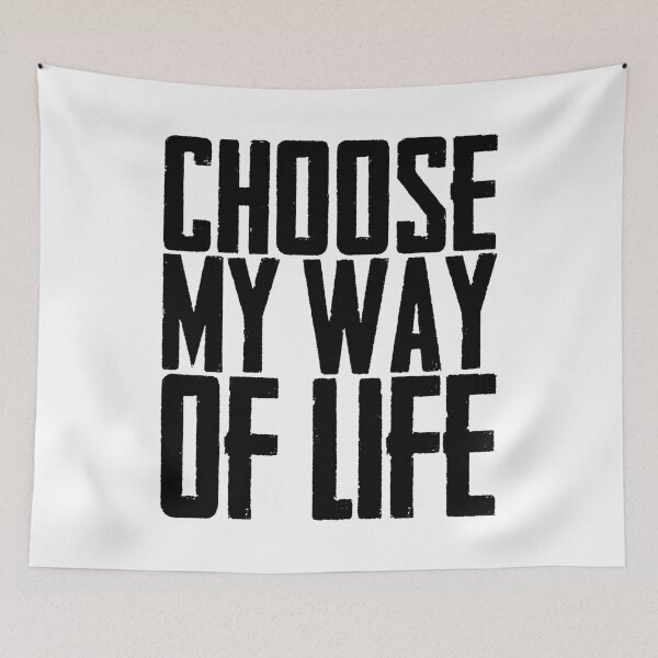 Item preview, CHOOSE MY WAY OF LIFE. BLACK designed and sold by Rejiboustarts.