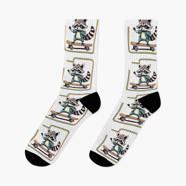 Item preview, Raccoon skateboarding designed and sold by Eolithic.