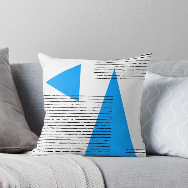Item preview, Blue white black geometry composition designed and sold by ShopEvaF.