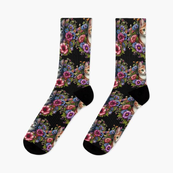 Item preview, Bright, Cute Cat, Kitten, Flowers, Rainbow, Fun Cat  T-Shirt designed and sold by ROYAL-STAR.