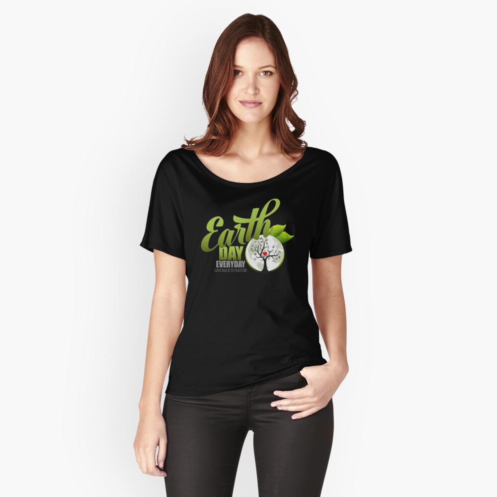 Give Back to Nature - Earth Day Everyday Relaxed Fit T-Shirt