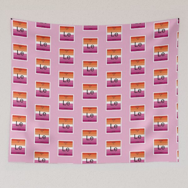 Item preview, Periodic Table with Lesbian Colors designed and sold by ash-in-the-box.