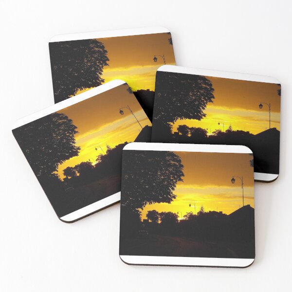 Item preview, Orange sunset in the city designed and sold by bartekg3.