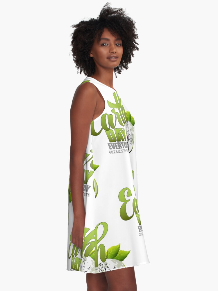 Alternate view of Give Back to Nature - Earth Day Everyday A-Line Dress