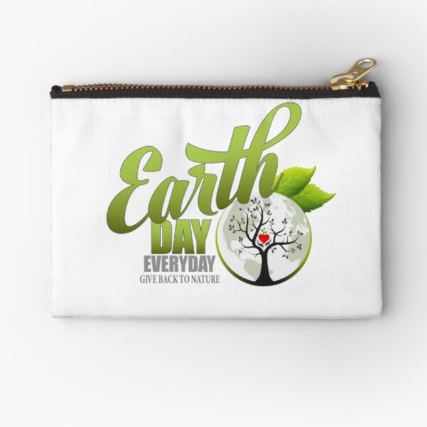 Give Back to Nature - Earth Day Everyday Zipper Pouch