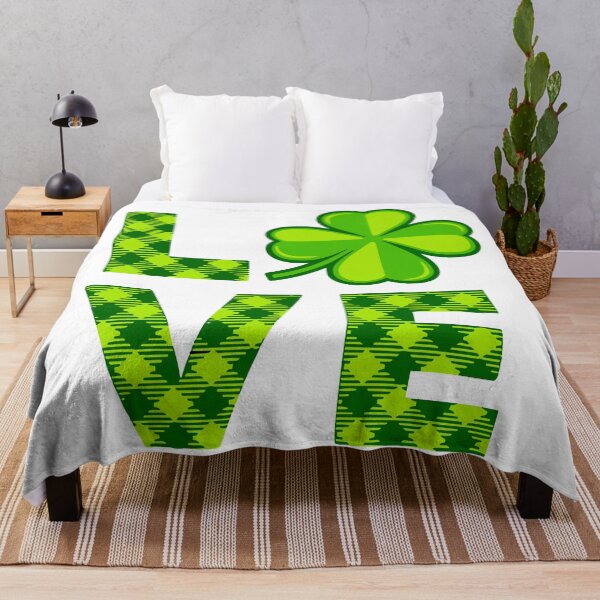 Item preview, Irish Love: Clover Heart in a Bold LOVE Statement for St. Paddy's Day designed and sold by FebricFusion.