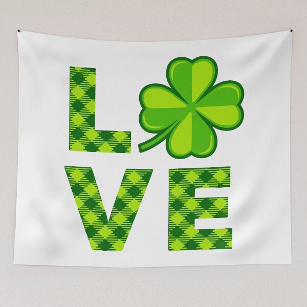Item preview, Irish Love: Clover Heart in a Bold LOVE Statement for St. Paddy's Day designed and sold by FebricFusion.