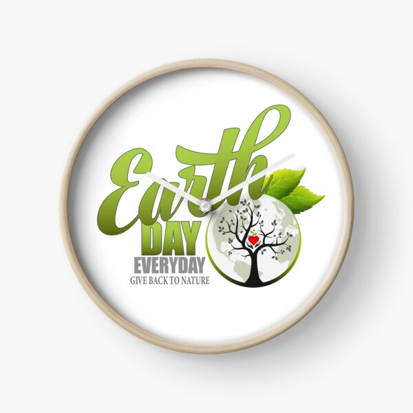 Give Back to Nature - Earth Day Everyday Clock