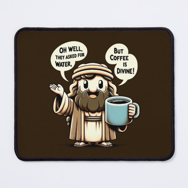 Item preview, Divine Brew - Whimsical Coffee Miracle Tee designed and sold by BlueGoldArt.