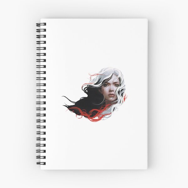 Item preview, Red white and black beautiful girl strong contrast gothic designed and sold by w1ckerman.