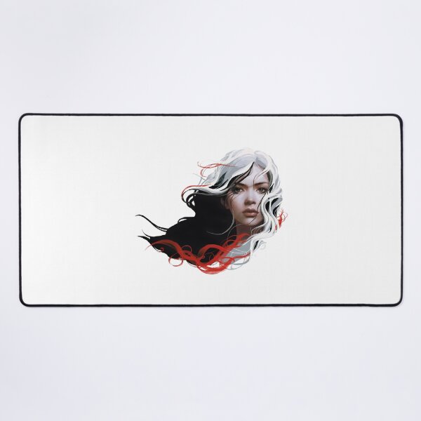Artikelvorschau, Red white and black beautiful girl strong contrast gothic entworfen und verkauft von w1ckerman.