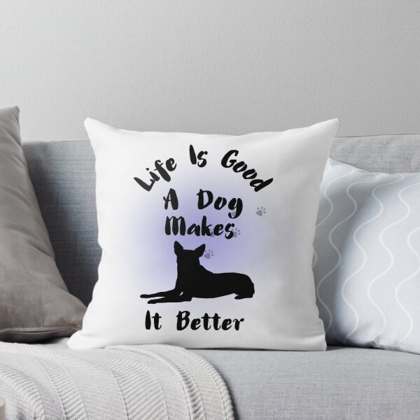 Item preview, "Life Is Good A Dog Makes It Better" Tee designed and sold by Wabi-SabiStudio.