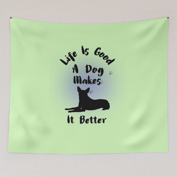 Item preview, "Life Is Good A Dog Makes It Better" Tee designed and sold by Wabi-SabiStudio.