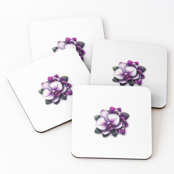 Item preview, Exotic orchids purple, purple and white designed and sold by Artis-t-fun.