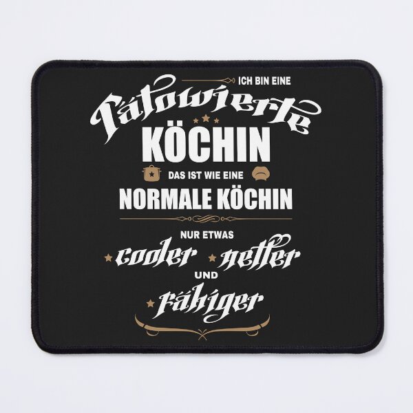 Item preview, Tätowierte Köchin ist cooler! Lustige Geschenkidee für Köchinnen mit Tattoos. designed and sold by silentcolors.
