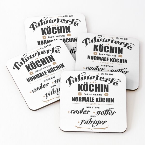 Item preview, Tätowierte Köchin ist cooler! Lustige Geschenkidee für Köchinnen mit Tattoos. designed and sold by silentcolors.