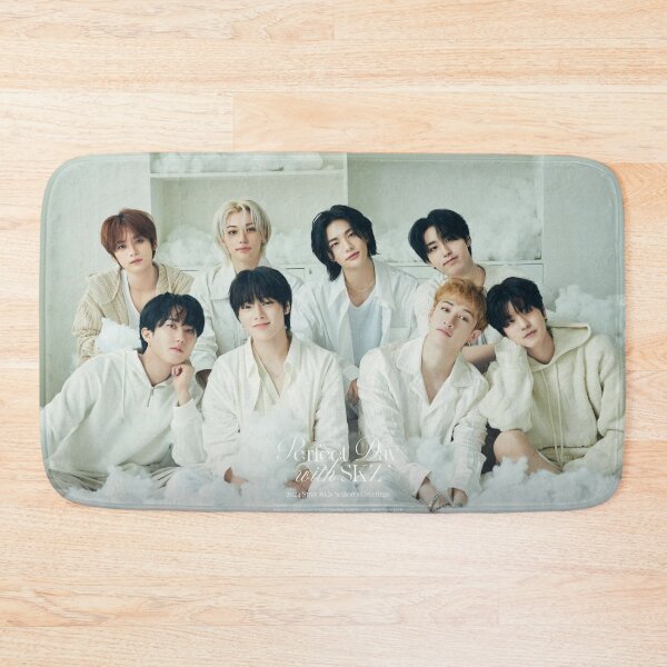 Item preview, Stray Kids SKZ 2024 cute white fluffy kpop boys designed and sold by Kpop-Noona.