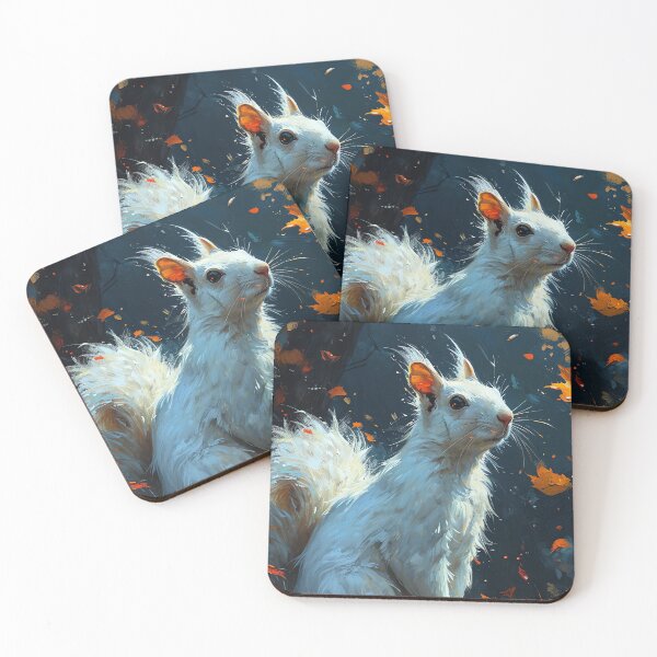Item preview, Cute White Squirrel, Wildlife Art for all Animal Lovers designed and sold by WILDEVIOLET.