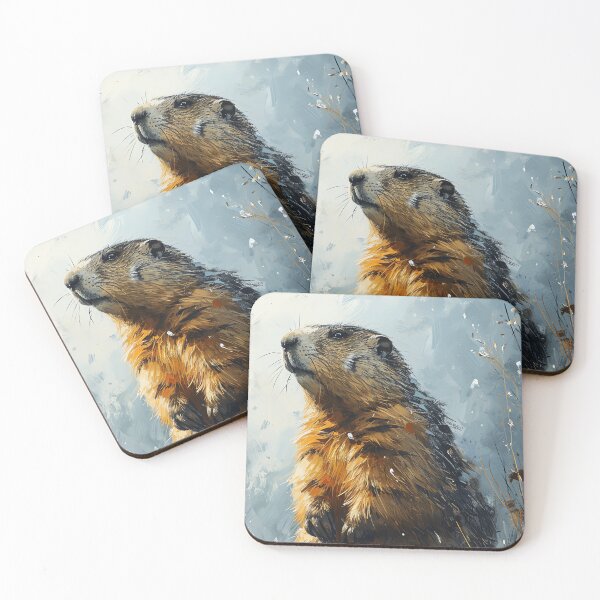 Item preview, Cute Groundhog,  Wildlife Art for all Animal Lovers designed and sold by WILDEVIOLET.