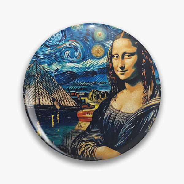 Item preview, Monalisa and Louvre Pyramid (reinterpretation) designed and sold by 365Trendsetter.