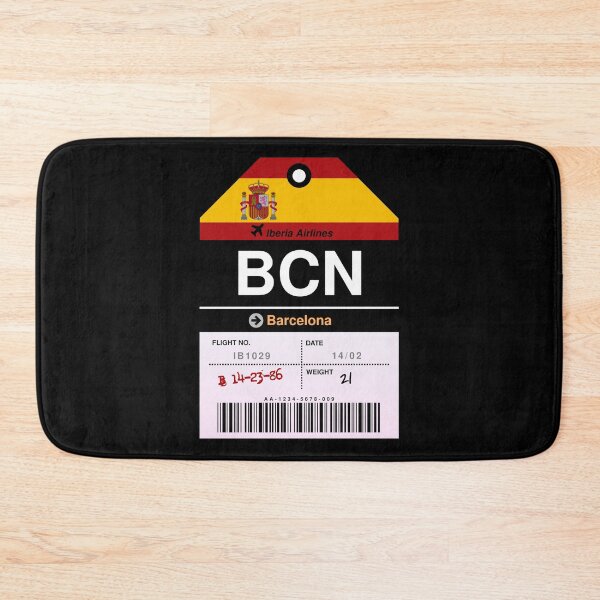 Item preview, Barcelona Airline Luggage Tag designed and sold by RabbitK.