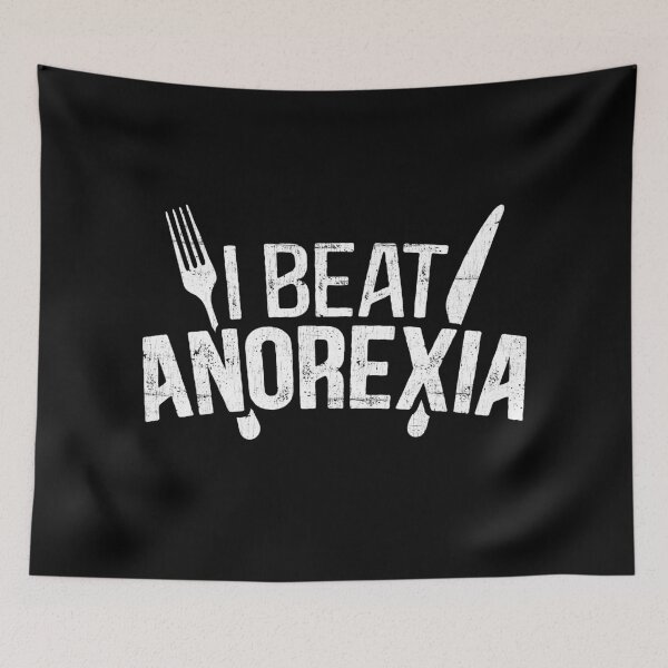 Item preview, I beat Anorexia Eating Disorder Awareness designed and sold by Dolphin Graphic.