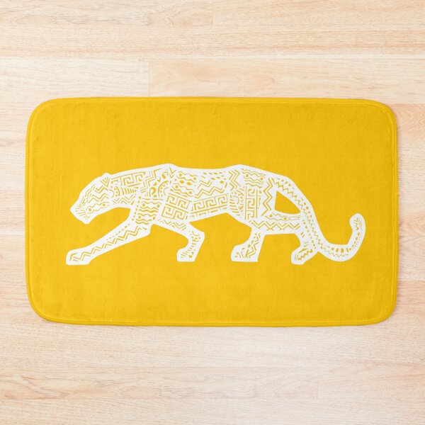 Item preview, white incan geometric panther designed and sold by CutOriginalArt.